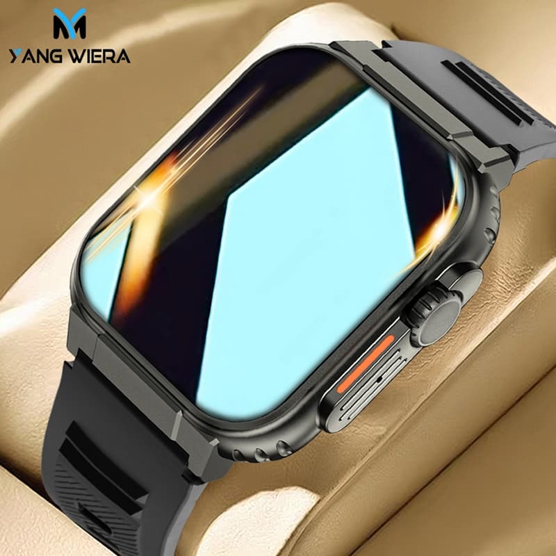 YANG WIERA relógio inteligente 600 mAh impermeável bluetooth chamada esporte relógio masculino