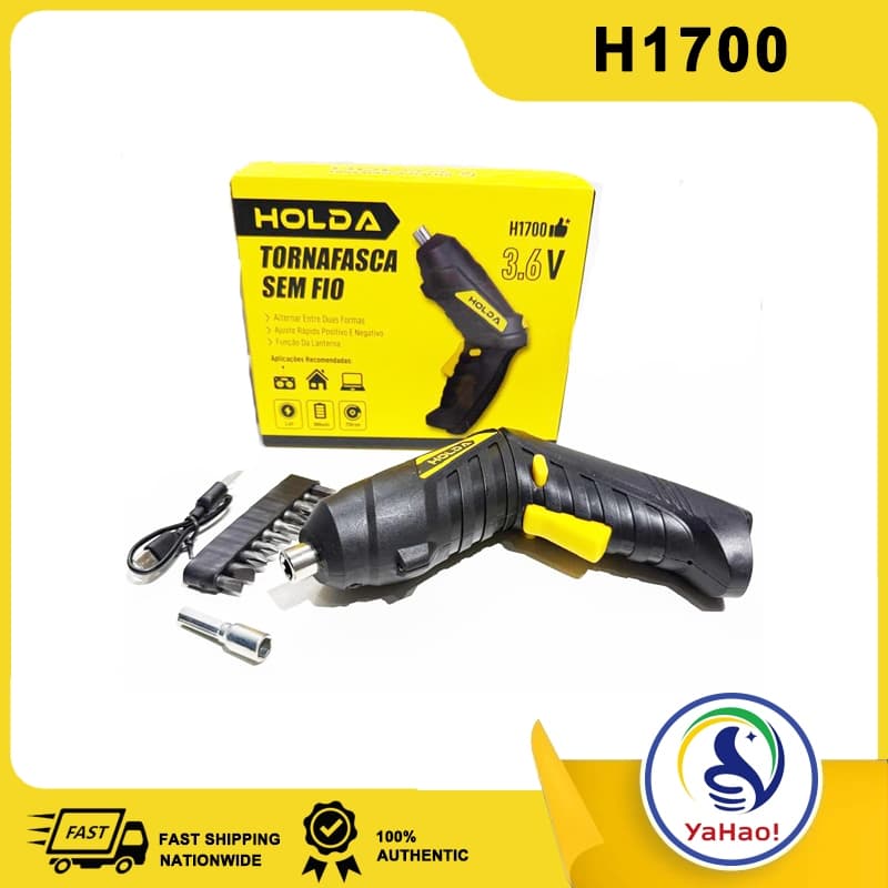 Parafusadeira elétrica Holda H1700 de íon de lítio 3,6 V