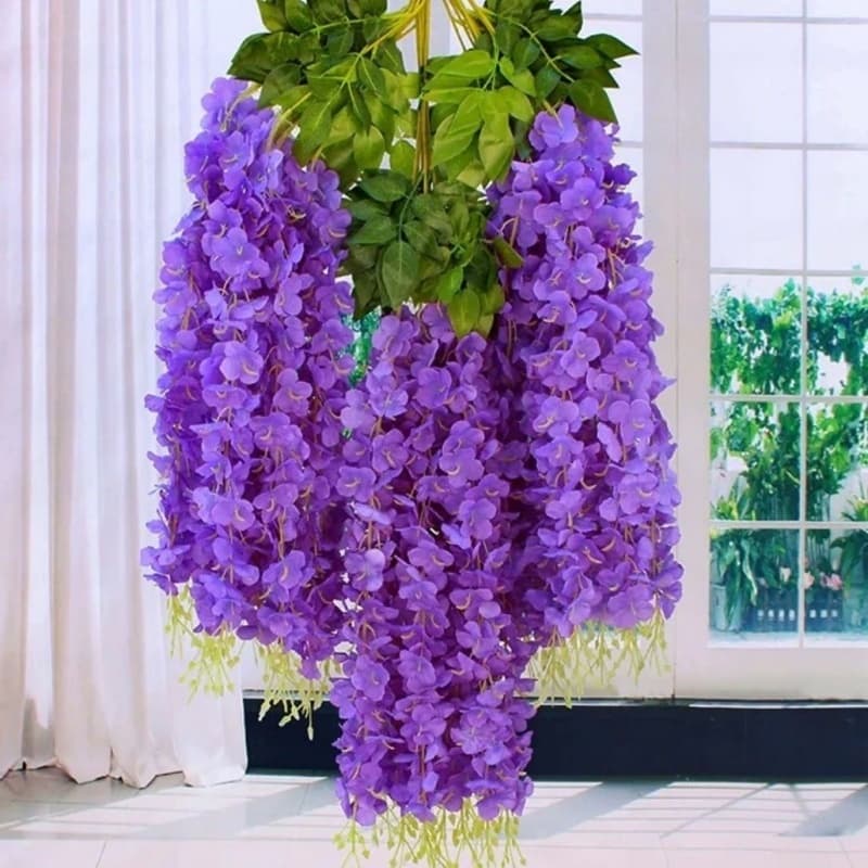 12 Kit Flores Artificiais Em Vime Durável E Resistente Oculta E Decora Fácil De Armazenar Vários Designs