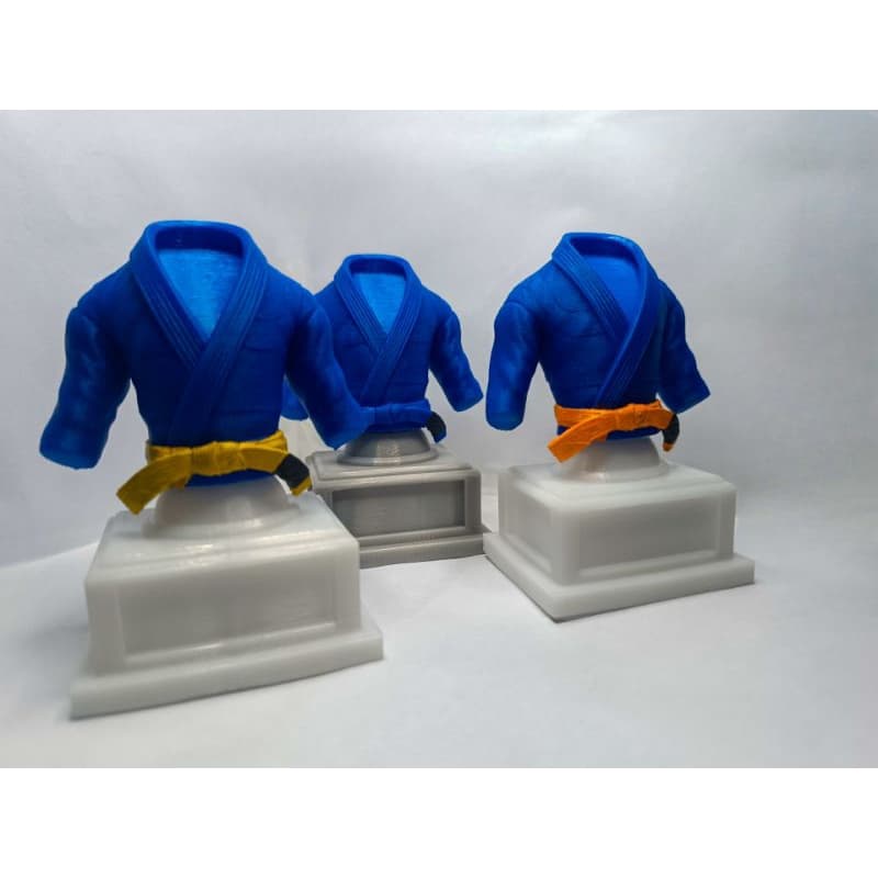 Troféu kimono jiu-jitsu judô karatê personalizado