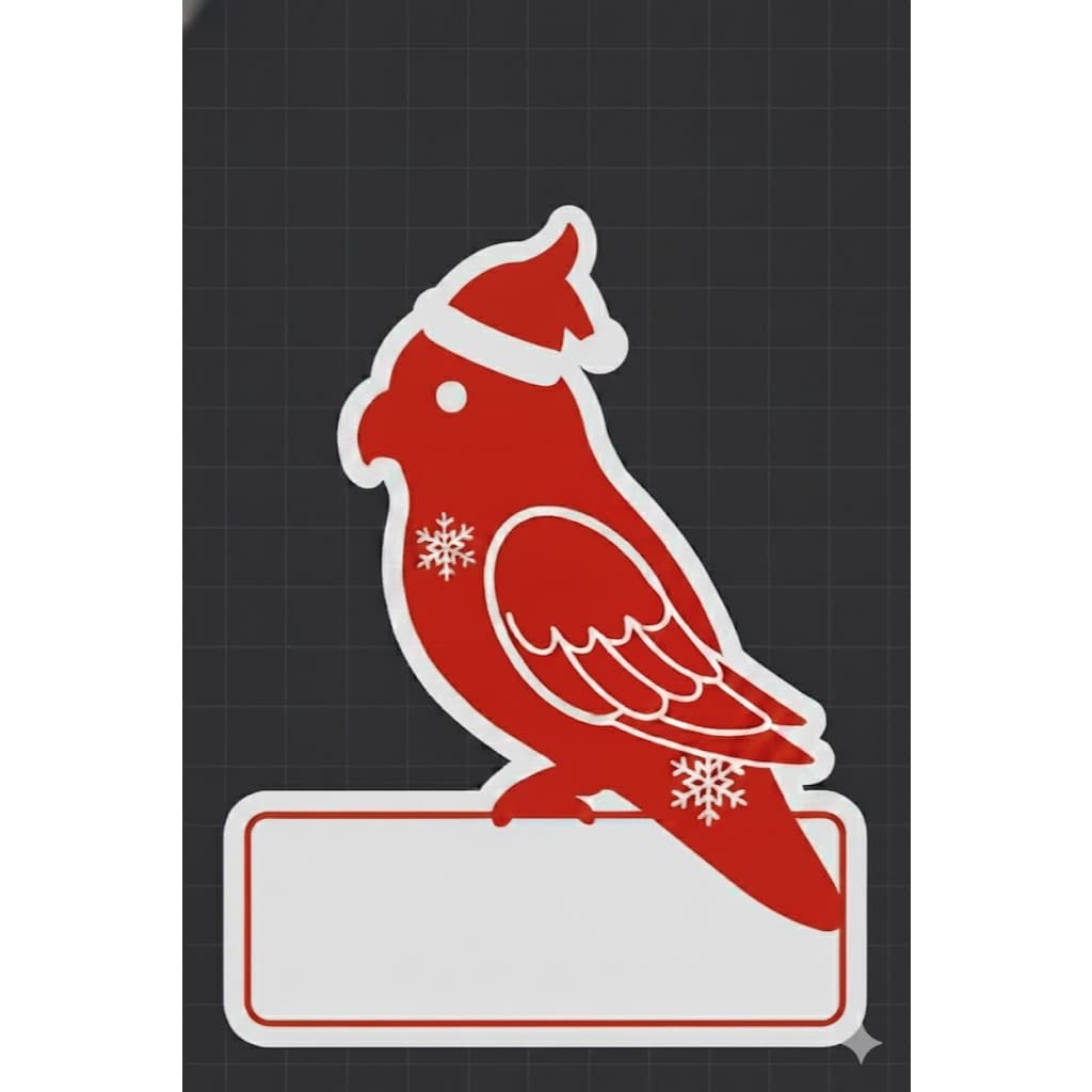 Enfeite de Árvore de Natal Pet CALOPSITA Nome Personalizado Ornamento Festas