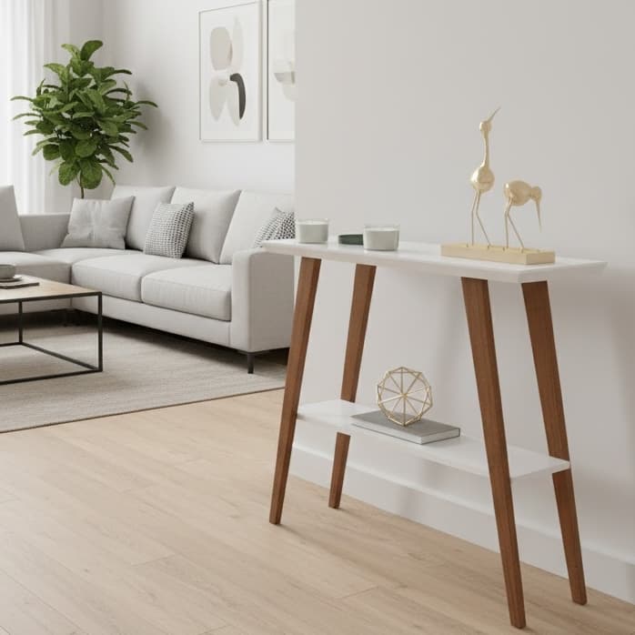 Aparador de Sala Davi - Design Moderno em Madeira e Tampo MDF 30mm