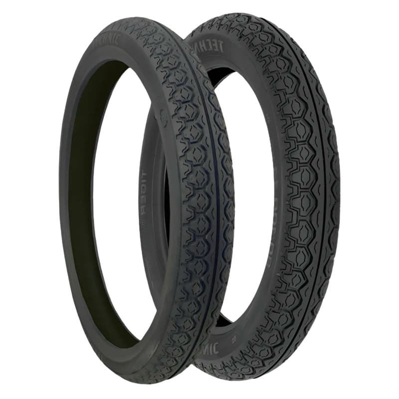 Pneu Technic 80/100-14 60/100-17 Tiger C/câmara Biz Pop