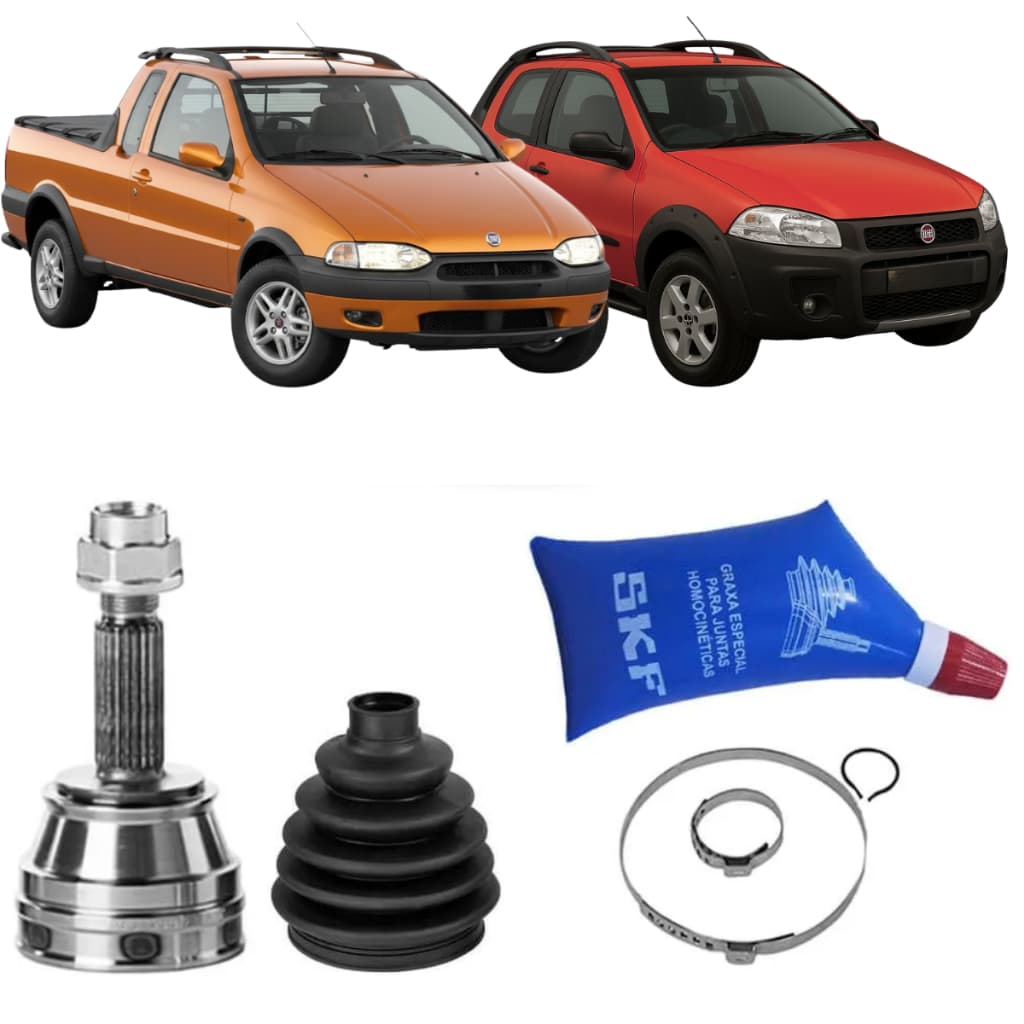Junta Homocinética Fixa Fiat Strada 1998 Á 2005 Sem Abs