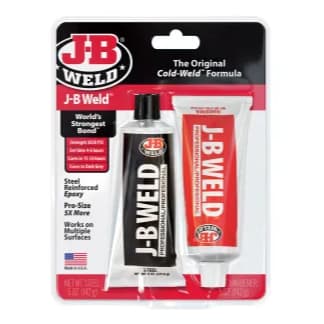 J-B WELD Original Cold-Weld 8281 10oz 295ml - Epoxy reforçado em aço 2 Partes de 142g Profissional Solda Fria