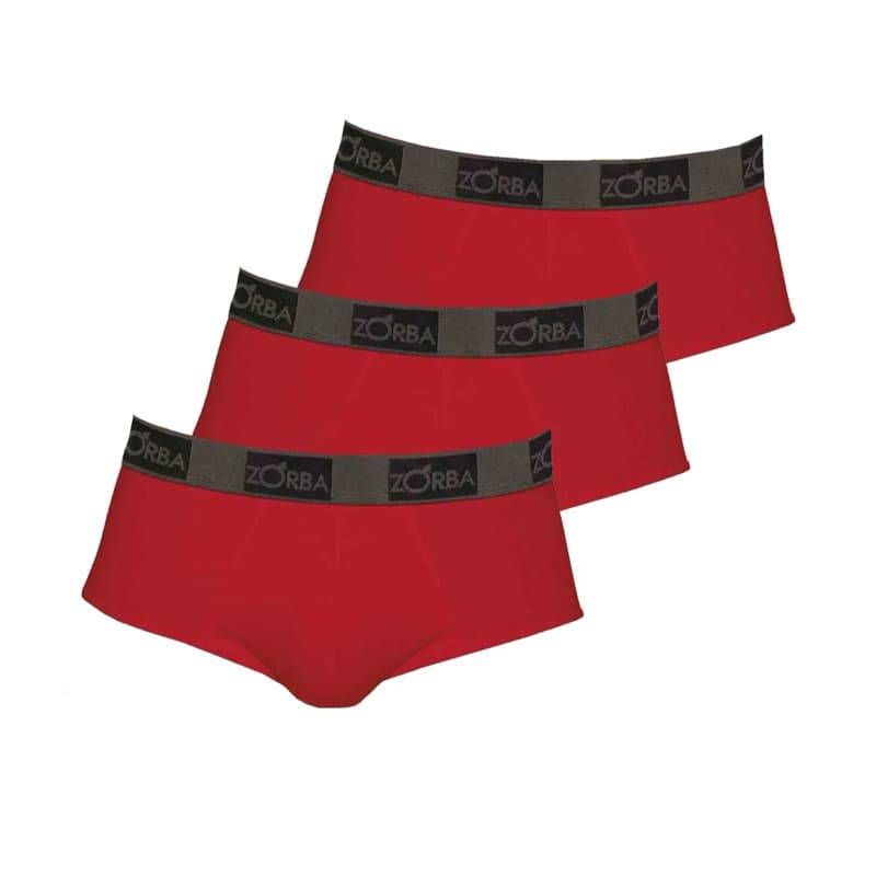 Cueca Slip Basica Zorba 674 Confort 100% Algodao Macia