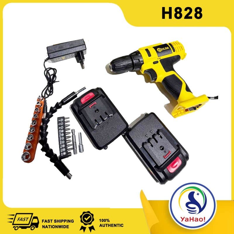 Conjunto de ferramentas para furadeira elétrica 21V-1300HV H828