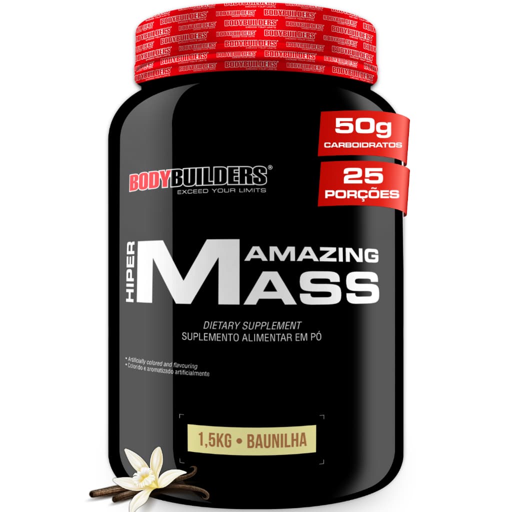 Hipercalórico Hiper Amazing Mass 1,5 kg - Ganho de massa e Performance - Bodybuilders