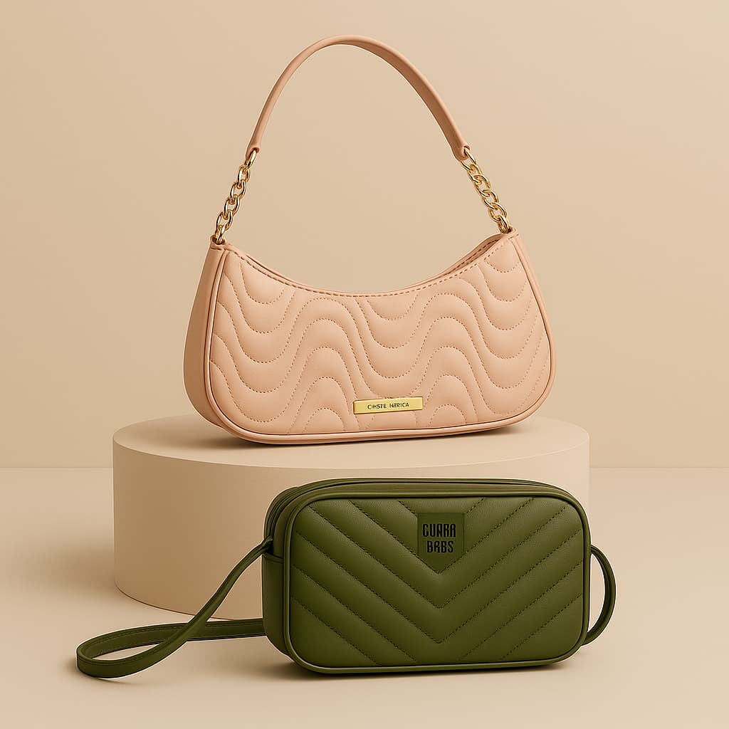 Kit Bolsas Femininas Casuais Berlim+Copacabana Moderna Elegante Dia a Dia Estilosa - Promoção