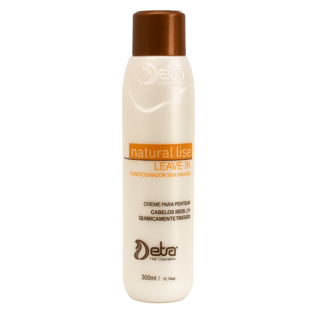 Leave-in Condicionador sem Enxague Natural Lise 300ml Detra Hair Alinhamento Capilar