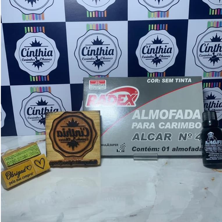 CARIMBOS PARA PERSONALIZAR EMBALAGEM/CARIMBO COM LOGOMARCA/KIT DE CARIMBO