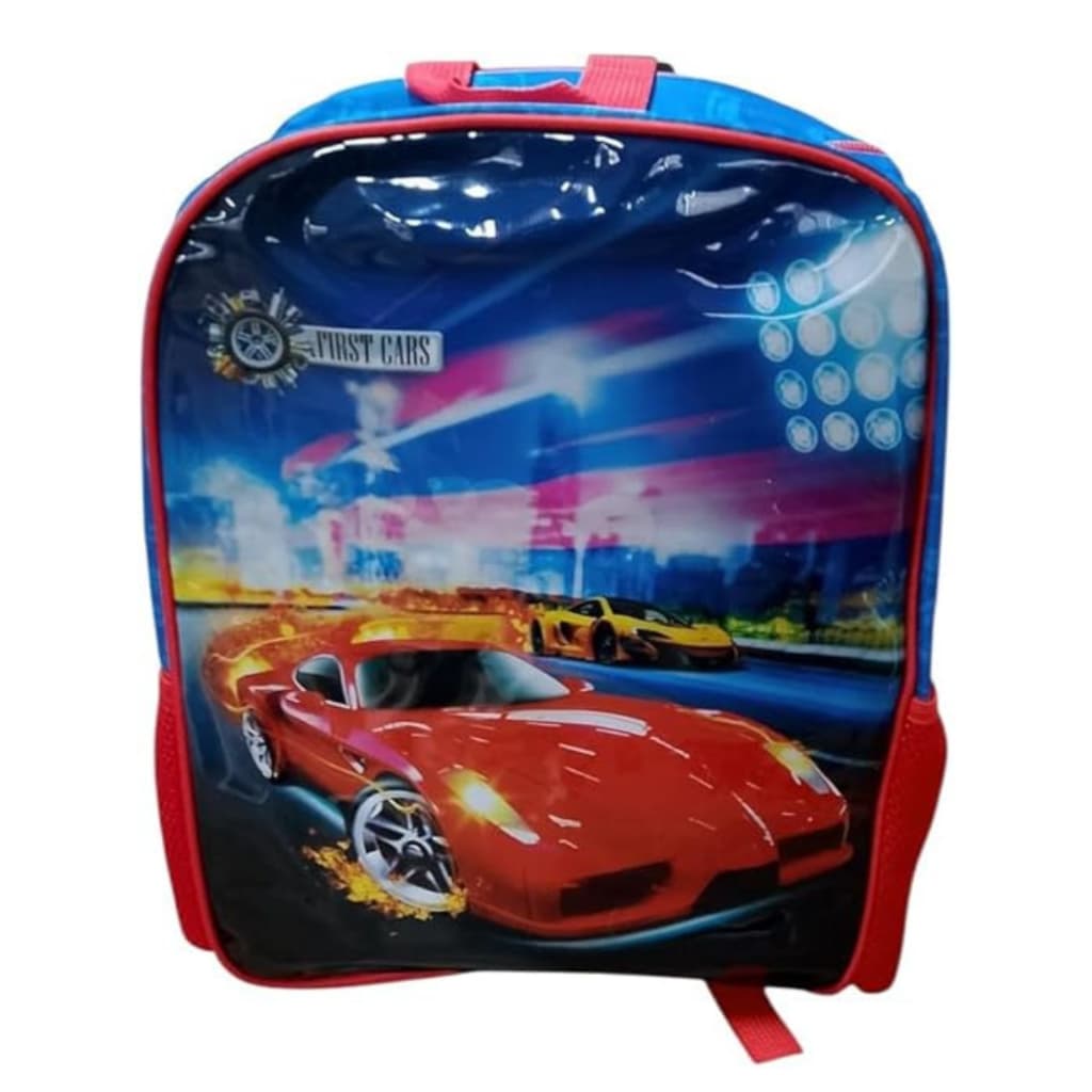 Mochila Infantil De Costa Carros Escolar Criança - Vermelho - Carros
