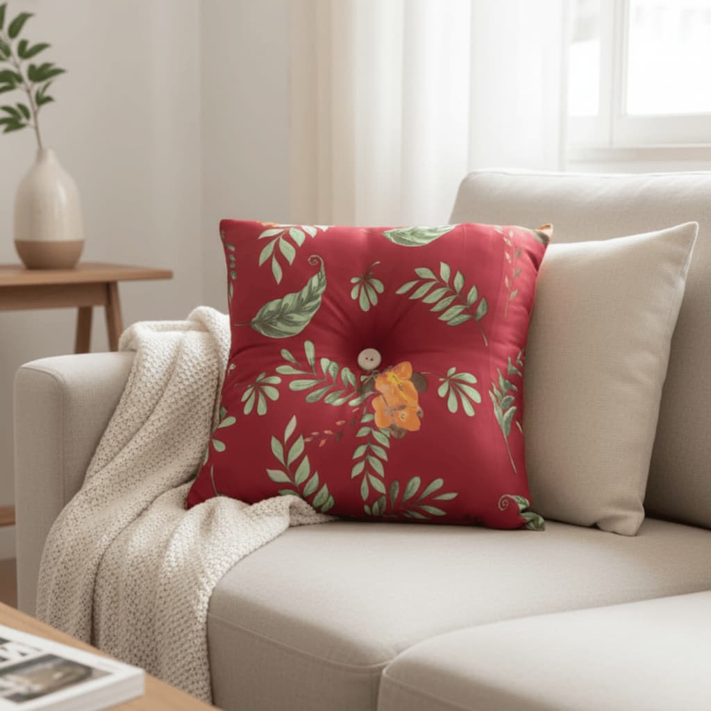 Almofada Avulsa Com Enchimento 45x45cm Para Sofá Decoração de Natal Para Quarto Sala Estampado