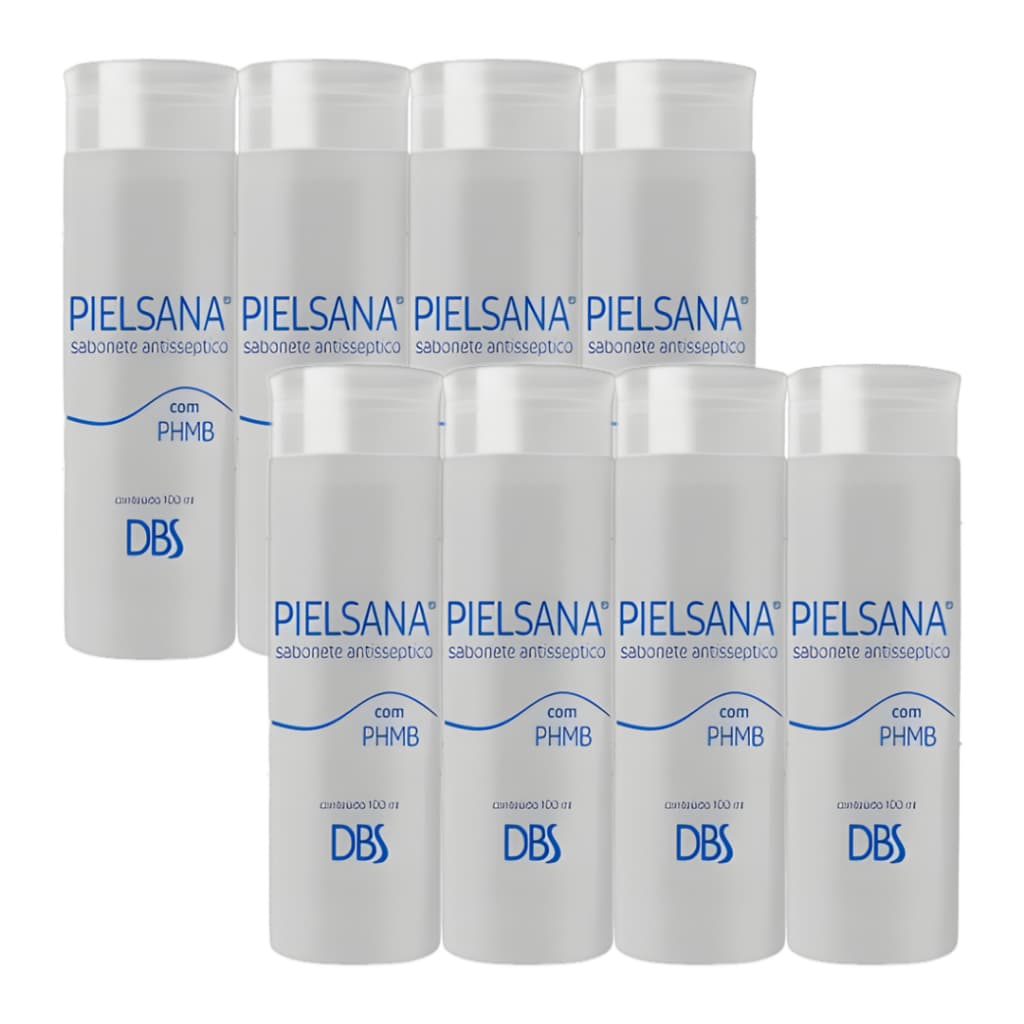 Kit 8 Pielsana Sabonete Antisséptico C/PHMB 100ml (1) Dbs