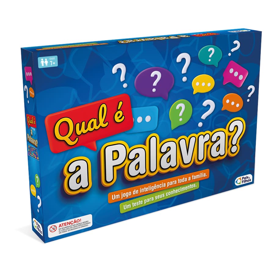 Jogo Qual É a Palavra Pais e Filhos Tabuleiro Família Raciocínio Vocabulário Diversão Educativo