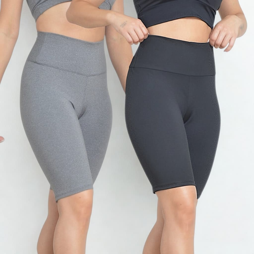 Kit 2 ou 1 Bermuda Legging Feminina Suplex Academia Fitness Legging