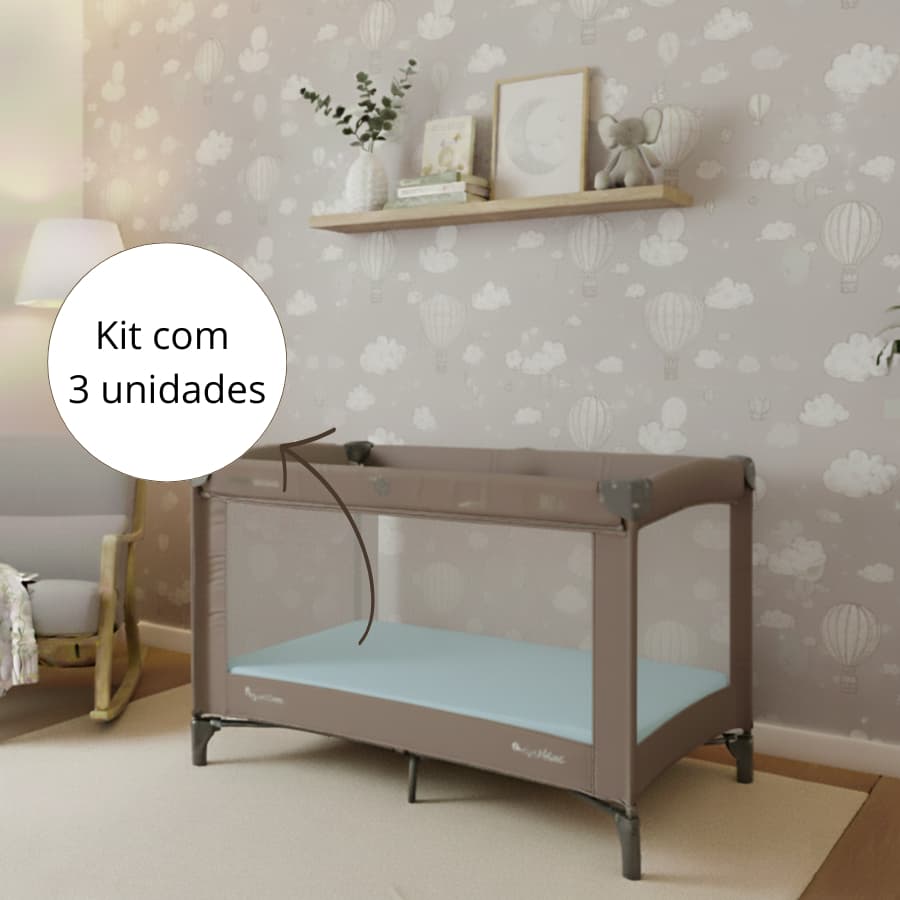 Kit 3 Lençol Cercado CHIQUEIRINHO Avulso Percal 400 Fios com Elástico Alta Qualidade