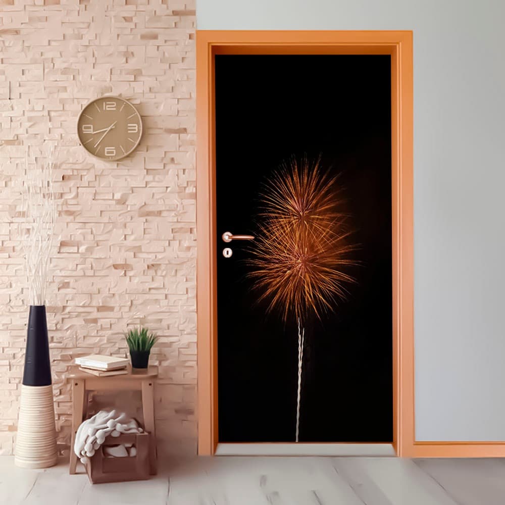 Capa De Porta Transforme Sua Casa Painel Exclusivo Ano Novo Réveillon