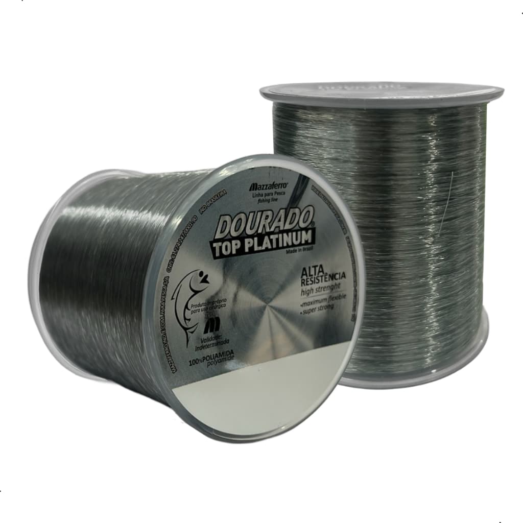 Linha Monofilamento Top Platinum 0,20mm À 0,80mm 8lb, à 80lb Mazzaferro