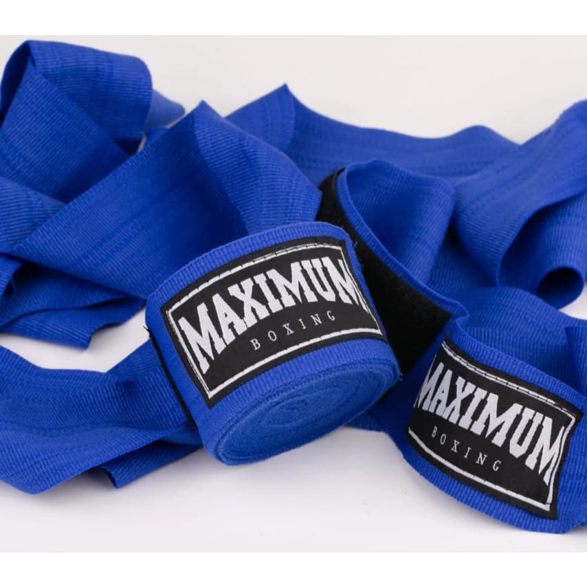 Bandagem de Boxe e muay thai Maximum 3 metros — azul