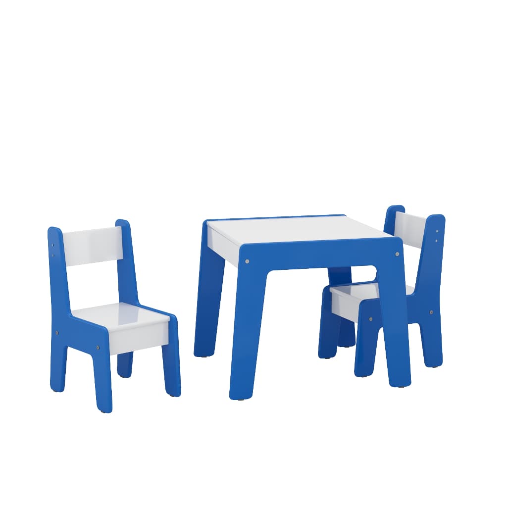 Mesa Infantil   com 2 Cadeiras e 1 mesa MDF - Cores criança