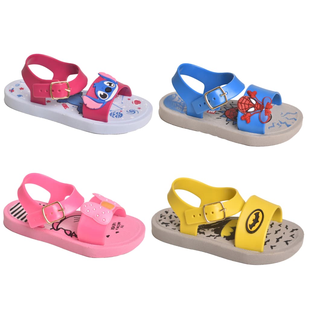 Babuche Infantil Stitch Personagem Sandália Baby Menino Menina Leve e Confortável