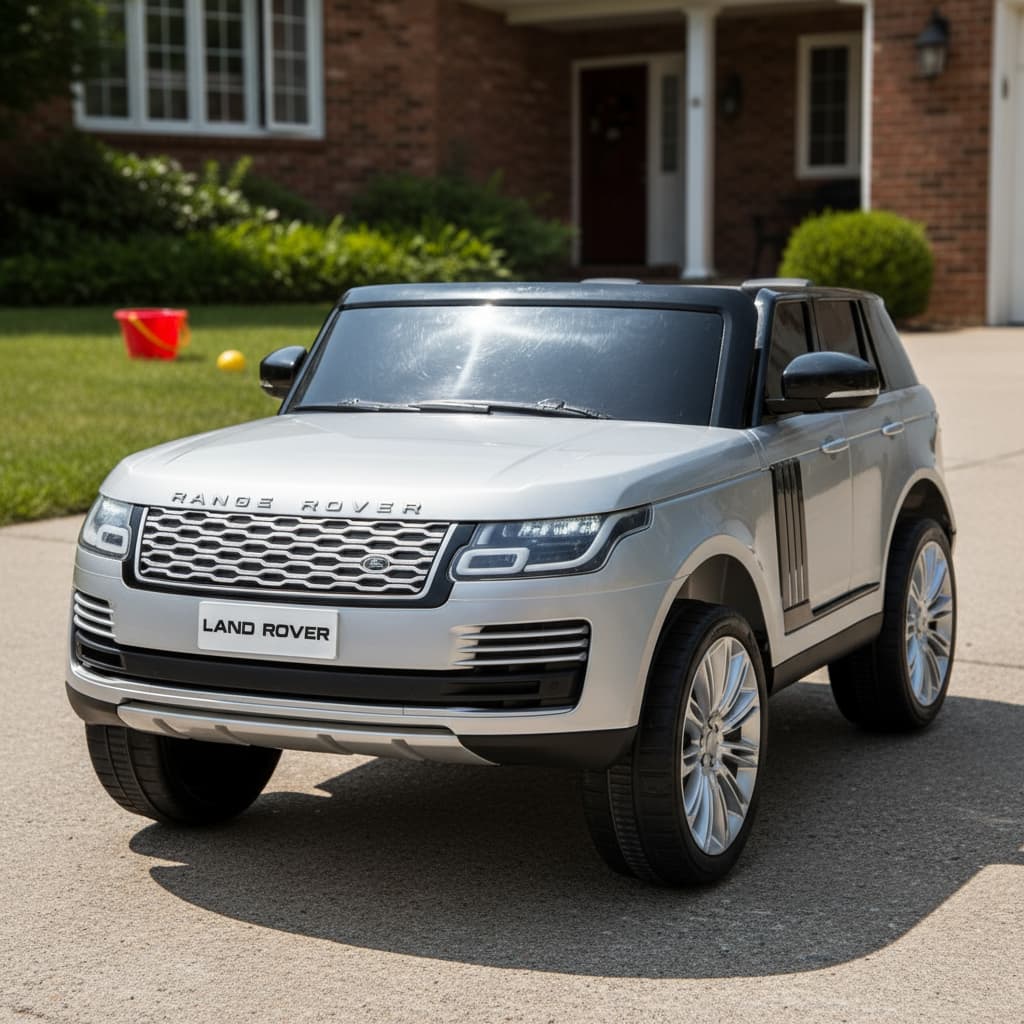 Mini Carro Elétrico Infantil Land Rover 12v Mp5 Prata Cor Prateado Voltagem Do Carregador 110v/220v