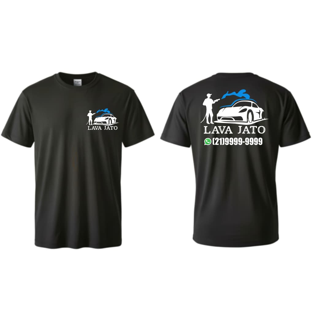 Camisa personalizada LAVA JATO / LAVA RÁPIDO com telefone