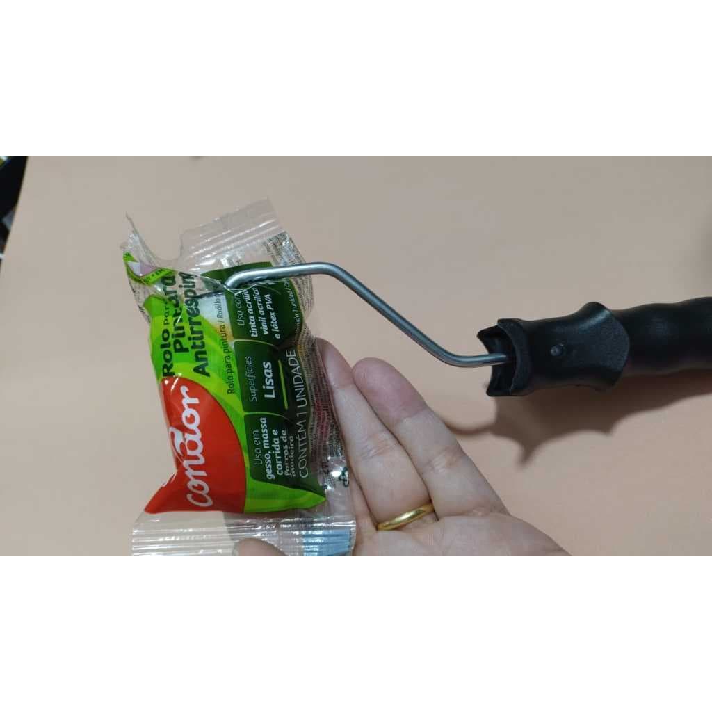 Rolo de lã 5cm para pintura - Antirrespingo
