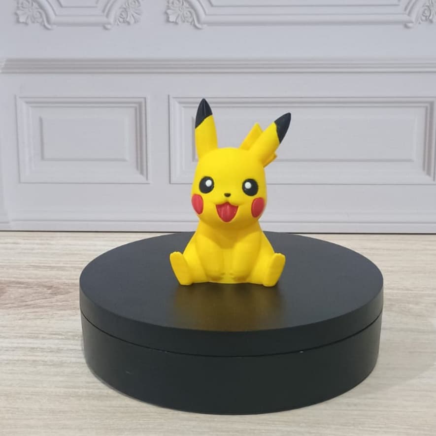 Boneco Pikachu 3D | Miniatura Pikachu  | Pokémon 3D |