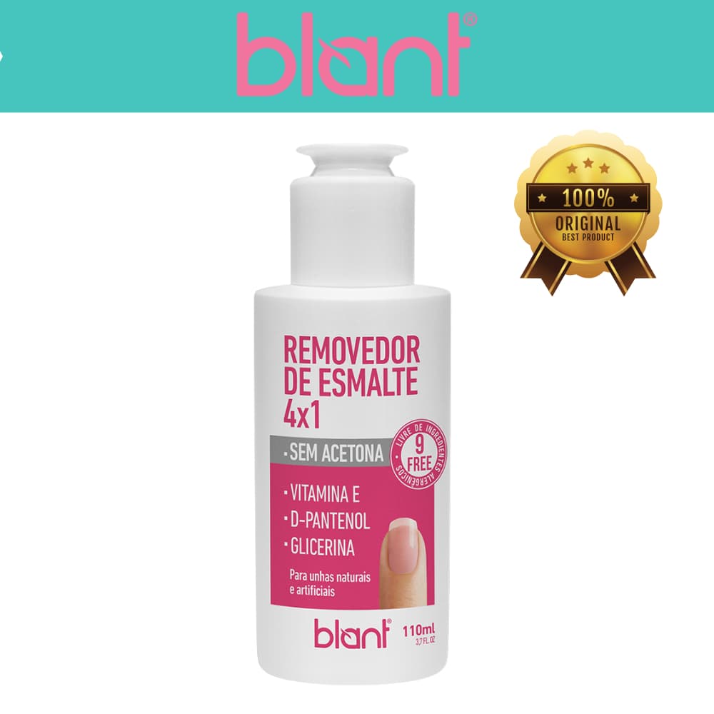 Blant Removedor de Esmalte - 4x1 - Sem Acetona