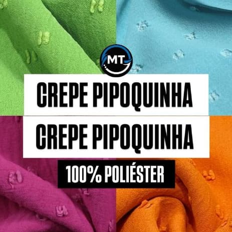 3 Metros Tecido Crepe PIPOQUINHA ( Casual Plumets ) X 1,50MtsLarg