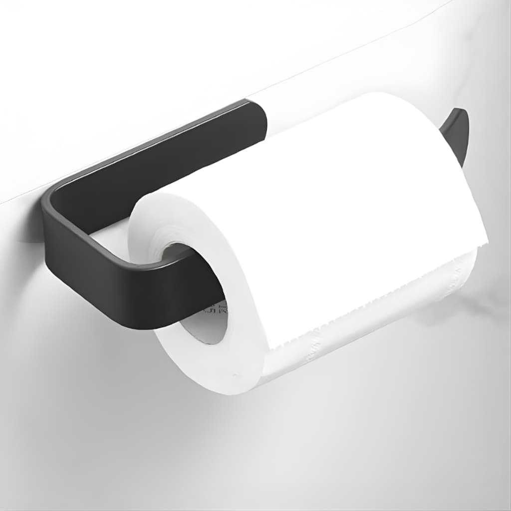 Porta Papel Higienico Minimalista Elegante Com Adesivo Compacto e Funcional