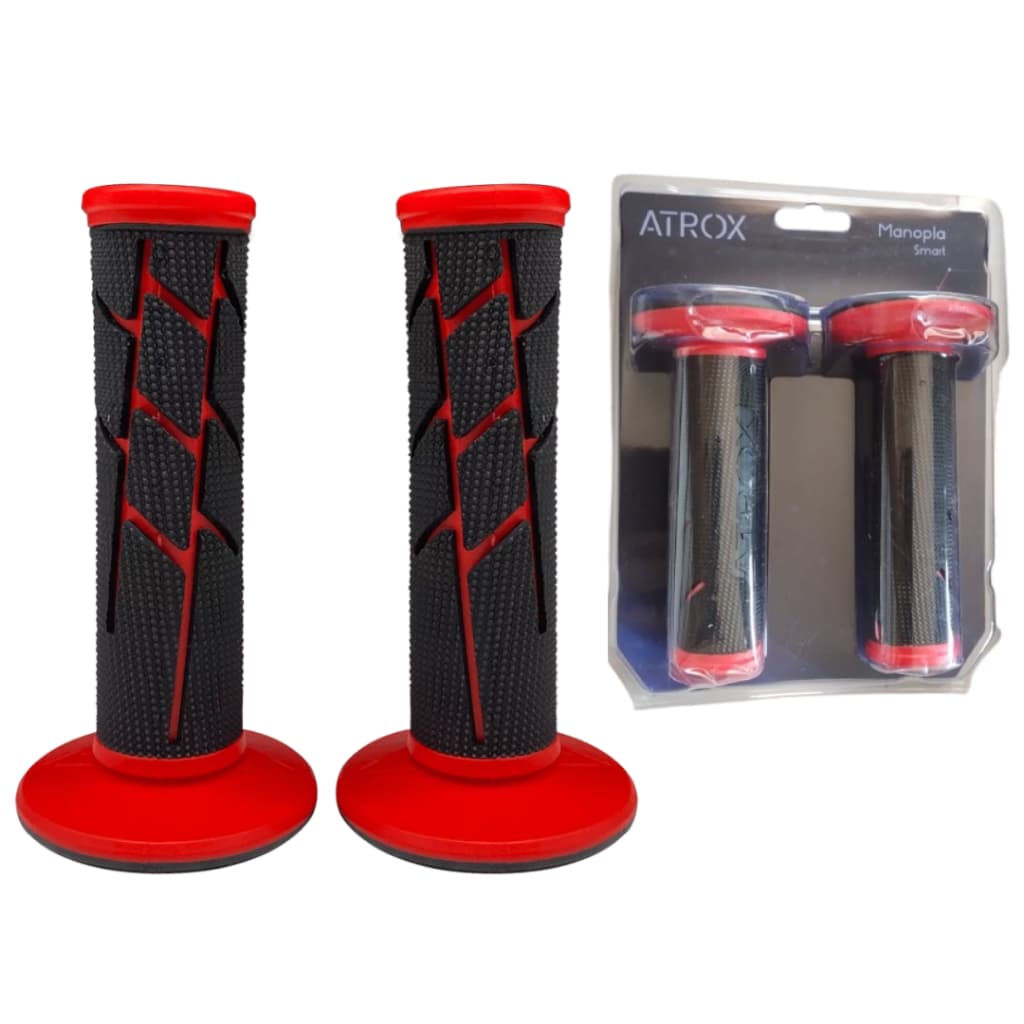 Manopla Para Moto Esportiva - Modelo Off Road (Vermelho)