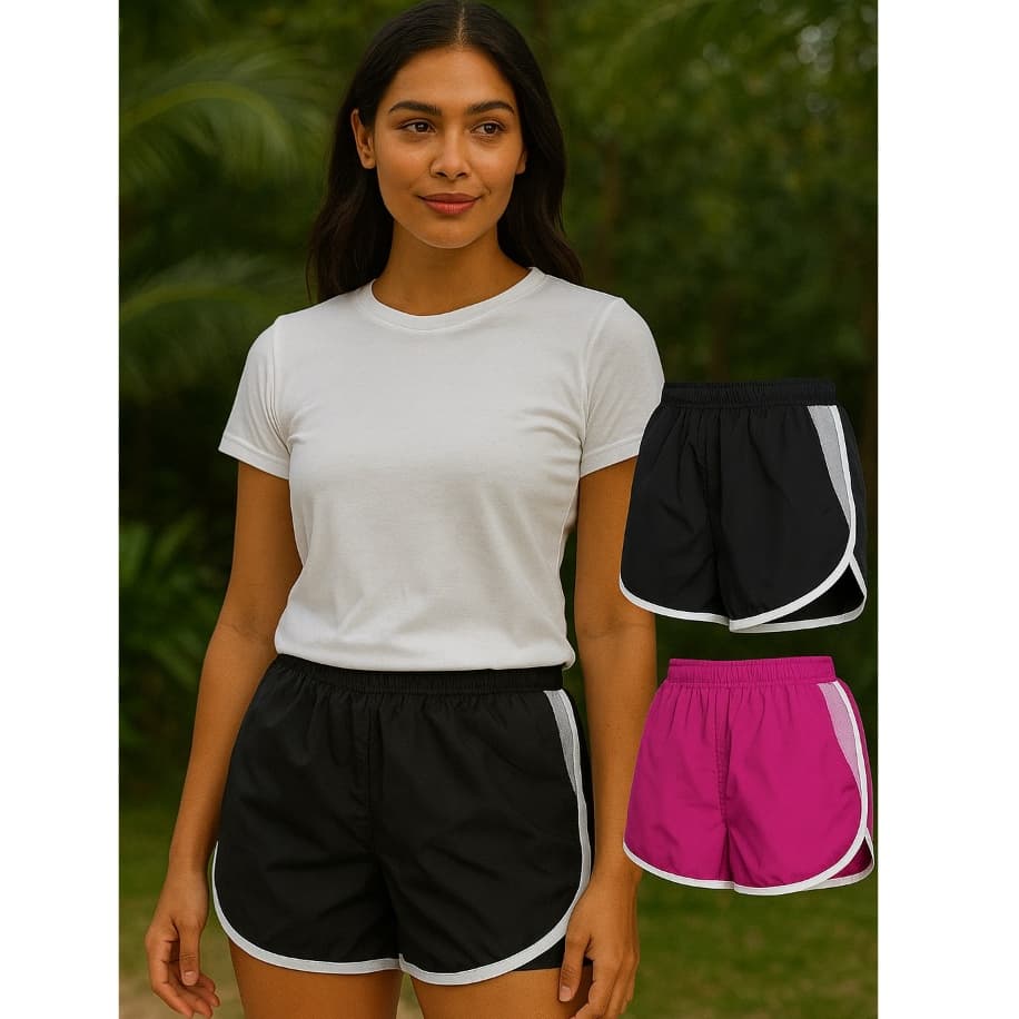 SHORT FEMININO TACTEL CORRIDA PRAIA TREINO ACADEMIA FITNESS