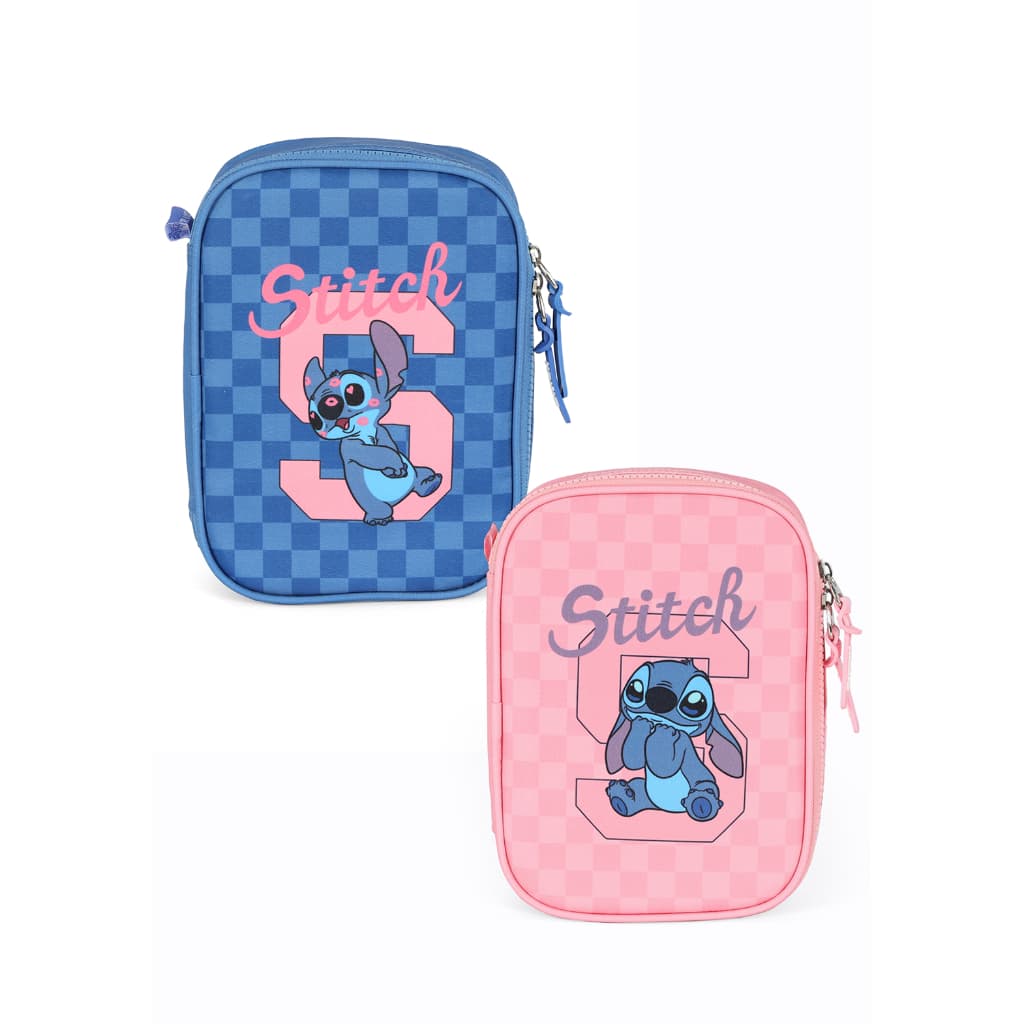 Estojo Escolar Stitch box porta treco necessaire 100 pens licenciado Disney