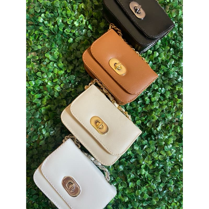 Bolsa Mini Lux Elegance Chic Feminina Transversal Alça Corrente Estilo Casual Clássica Fashion Moderna vc