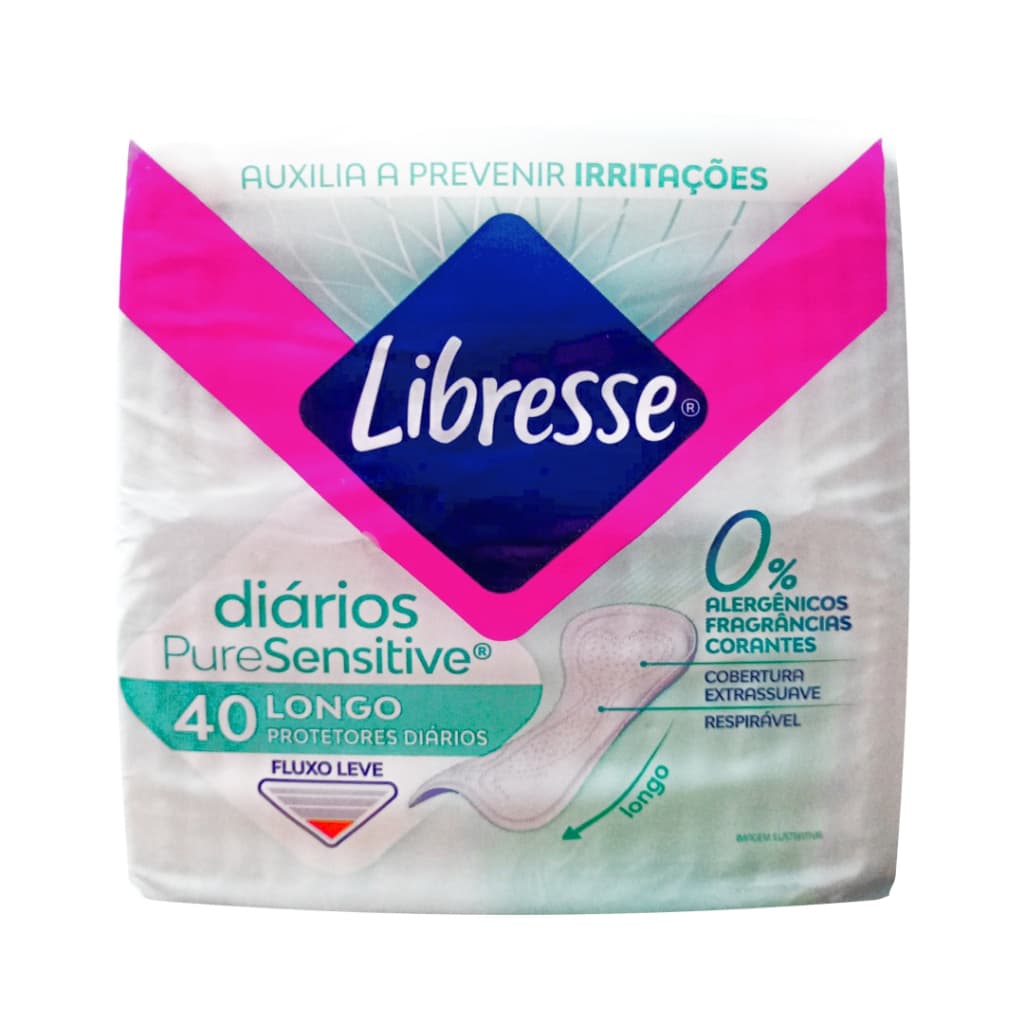 ABSORVENTE PROTETOR DIARIO LIBRESSE LONGO C/40 UN