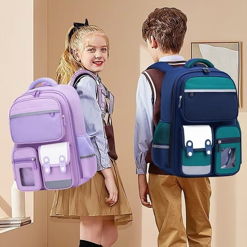 Nova mochila Geladeira Escolar Menino e Menina Grande Capacidade, Leve, Proteção Para a Coluna e Impermeável Modelo 8809