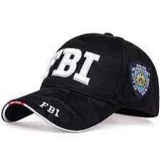 Boné FBI Black Adventure Bordado em Alto Relevo Ajustável Produto no Brasil Envio Imediato