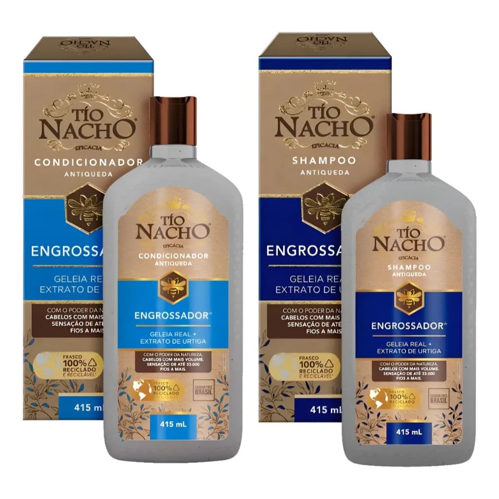 Tio Nacho Engrossador Shampoo 415ml | Condicionador 415ml