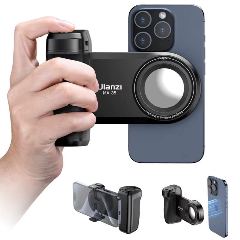 Ulanzi MA35 MagSafe Grip Bluetooth p/ Selfie e Fotos – Envio 24h
