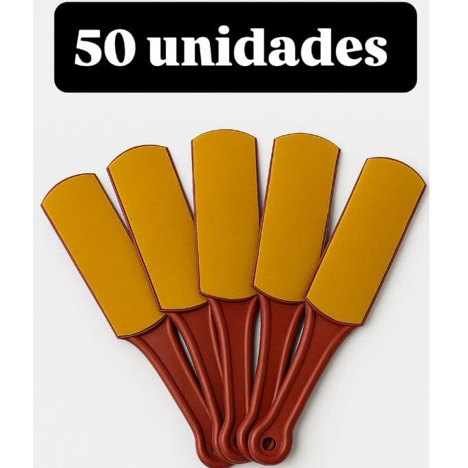 Kit 50 Lixas Anatômica Popular Para Os Pés Pedicure