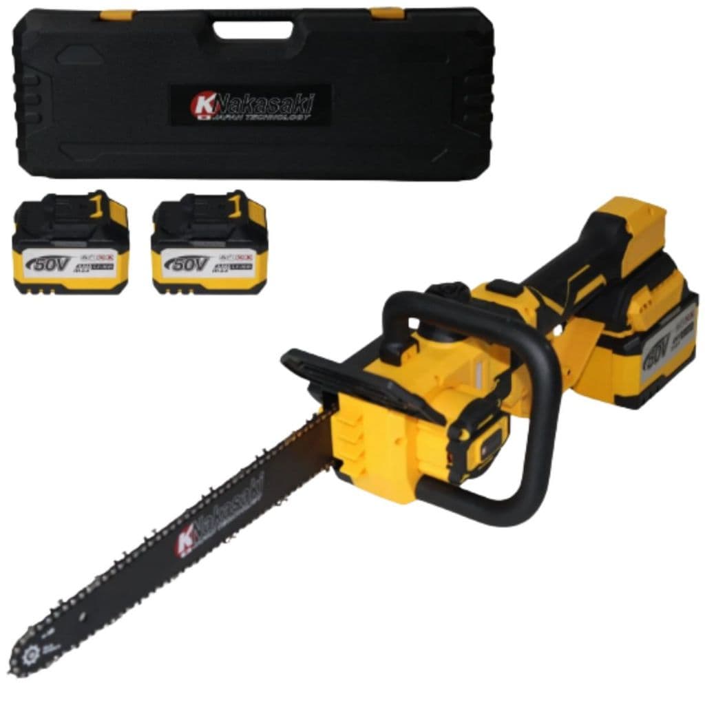 Motosserra Extensível a Bateria 50V Knakasaki com 2 Baterias Recarregáveis Potente e Portátil