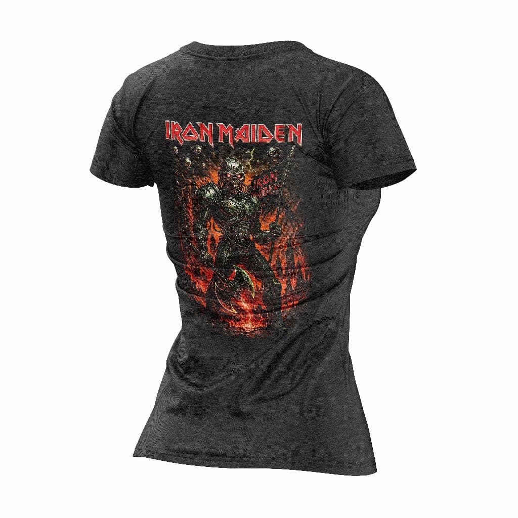 Camiseta Feminina Banda Iron Maiden Algodão Premium