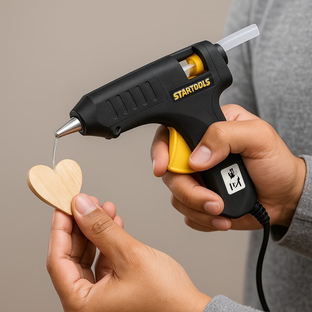 Pistola de Cola Quente Mini Bivolt 20W para Artesanato, Trabalhos Manuais e DIY - Leve e Prática