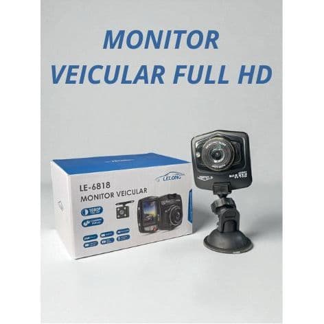 Câmera Veicular Gravação Full Hd 1080p 2.2inch+camera De Ré LE-6818