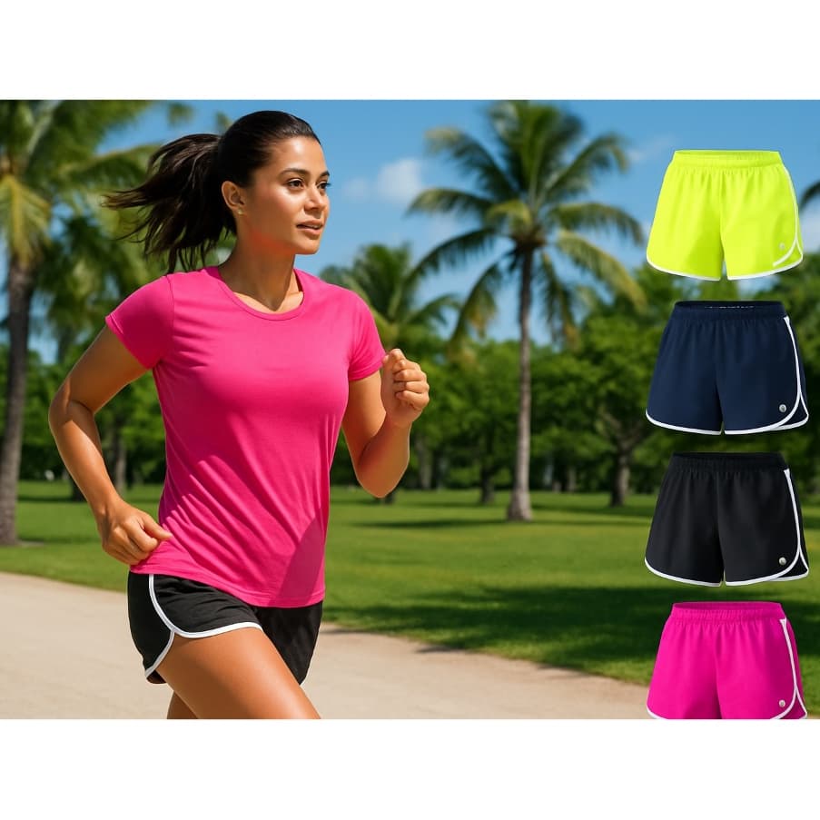 SHORT FEMININO CORRIDA TREINO ACADEMIA TACTEL