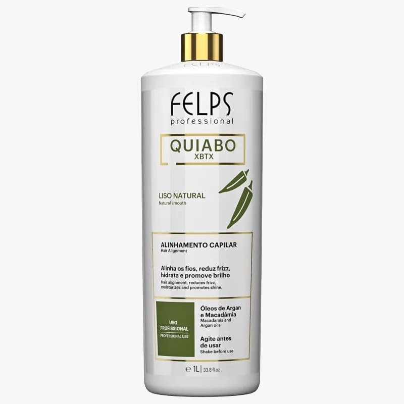 MÁSCARA ANTIFRIZZ FELPS QUIABO XBTX 1L E DE 300ML