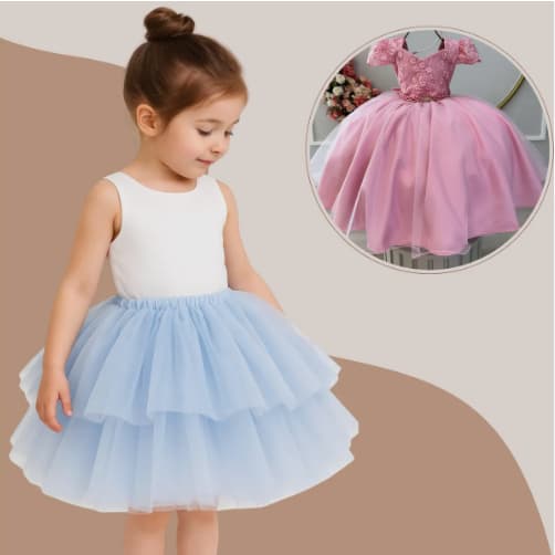 Saiote Infantil Anágua Para Armação Vestido De Festa Luxo PP ao G -  PB